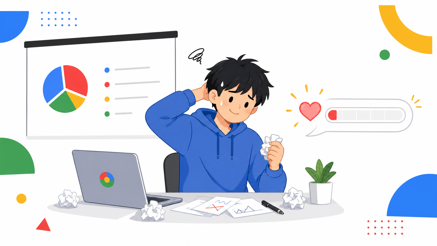 心が折れる一歩手前のイメージ